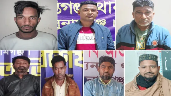 সুনামগঞ্জে আ.লীগ-ছাত্রলীগ-যুবলীগের ৭ নেতা গ্রেপ্তার