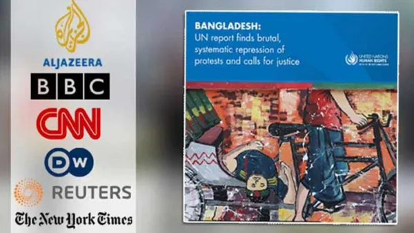 জুলাই গণঅভ্যুত্থান নিয়ে জাতিসংঘের প্রতিবেদন, বিশ্বমিডিয়ায় তোলপাড়