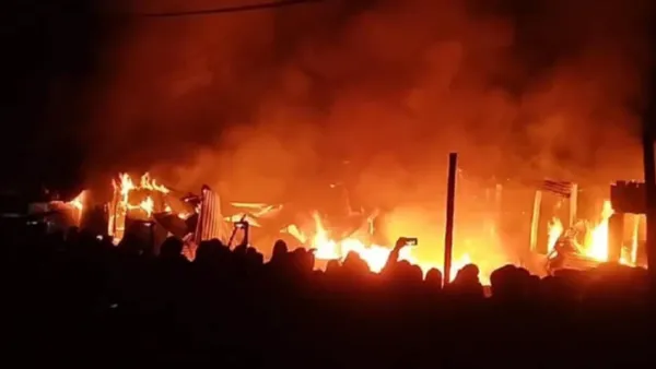 বহরপুর বাজারে অগ্নিকাণ্ডে ২ কোটি টাকার মালামাল ভস্মীভূত 