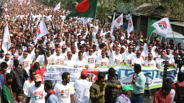 তিস্তার ন্যায্য হিস্যা আদায়ে পদযাত্রায় জনতার ঢল 