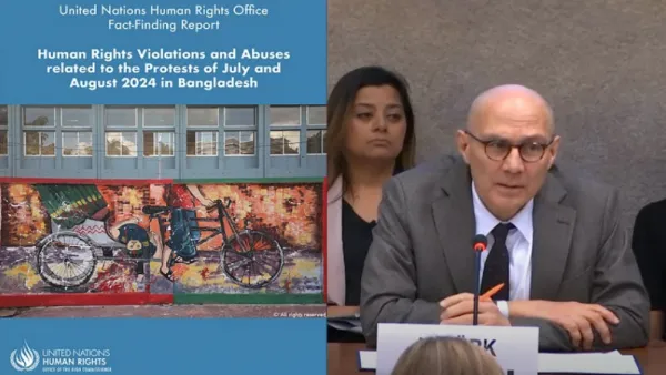 জেনেভায় জুলাই অভ্যুত্থানে মানবাধিকার লঙ্ঘন নিয়ে জাতিসংঘের প্রতিবেদন উপস্থাপন