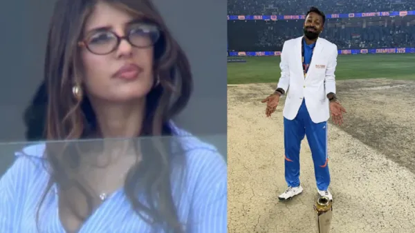 চ্যাম্পিয়নস ট্রফির ফাইনালে গ্যালারিতে হার্দিকের নতুন ‘প্রেমিকা’