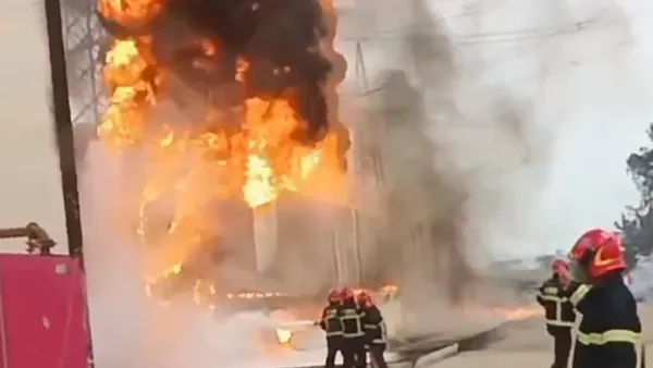 সাভারে পাওয়ার গ্রিডে আগুন