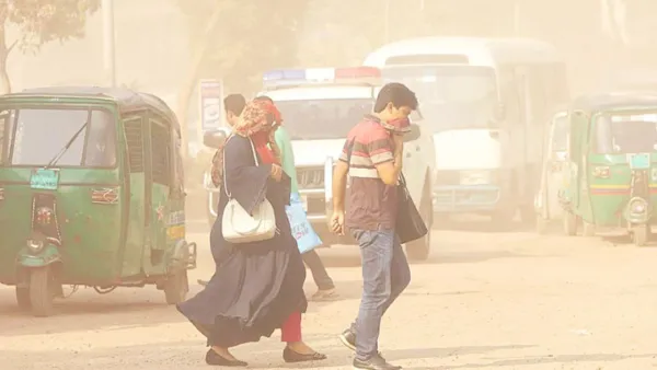 বায়ুদূষণের সূচকে আজ ঢাকার অবস্থান কত?