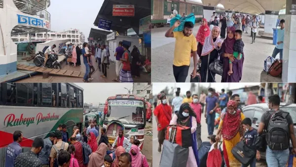 ভোগান্তি ছাড়াই ঈদের ছুটি শেষে ঢাকায় ফিরছে মানুষ