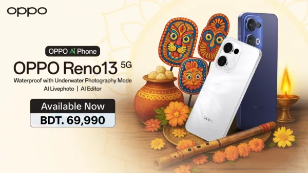 নববর্ষের নব-প্রেরণায় বাজারে ‘অপো রেনো ১৩ ৫জি’