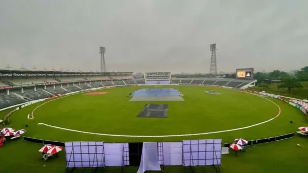 বৃষ্টির কারণে তৃতীয় দিনের খেলা শুরুতে বিলম্ব