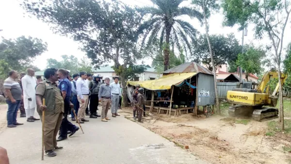শ্রীপুরে বনভূমি উদ্ধারে যৌথ বাহিনীর অভিযান চলছে