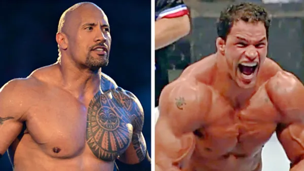 রেসলার চরিত্রে অভিনয় করছেন দ্য রক