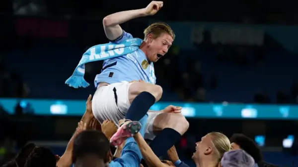 ইতিহাদে ডি ব্রুইনের বিদায়ী ম্যাচে ম্যানসিটির দারুণ জয়