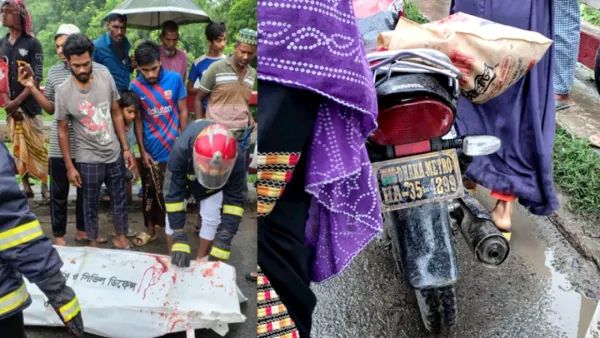 মেয়ের বাড়ি থেকে ফেরার পথে ট্রাকচাপায় বাবার মৃত্যু