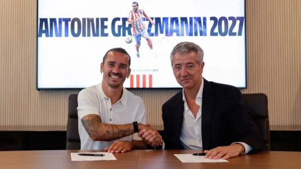 ২০২৭ সাল পর্যন্ত আতলেতিকোর সঙ্গে চুক্তি গ্রিজমানের