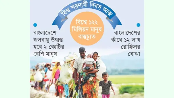 বাস্তুচ্যুত মানুষে বিশ্ব সংকটে, চাপে বাংলাদেশ