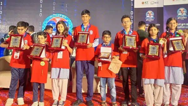 জাতীয় স্কুল দলগত দাবা প্রতিযোগিতায় চ্যাম্পিয়ন ও রানার্সআপ হলো সাউথ পয়েন্ট স্কুল 