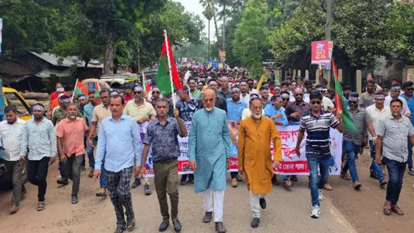 পিরোজপুরে জেলা যুবদলের বিক্ষোভ মিছিল, সমাবেশ