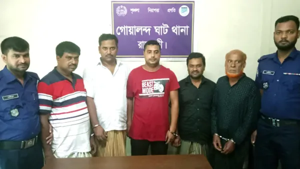 আওয়ামী লীগ-যুবলীগের ৫ নেতাকর্মী গ্রেপ্তার