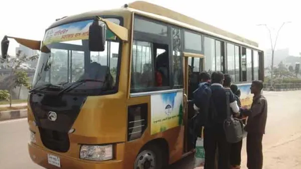 হাতিরঝিলে চক্রাকার বাসে কাল থেকে ‘র‌্যাপিড পাস’ কার্ডে ভাড়া দেওয়া যাবে 