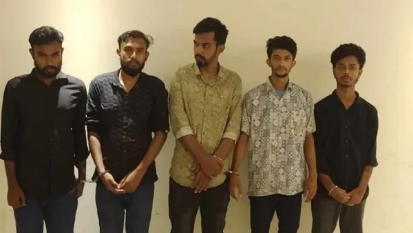 আটক ৫ জনের বিরুদ্ধে মামলা