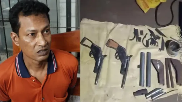 শৈলকুপায় অস্ত্রসহ অস্ত্র তৈরির সরঞ্জাম উদ্ধার, গ্রেপ্তার ১