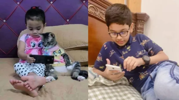 শিশু বেশি গেমস খেলছে