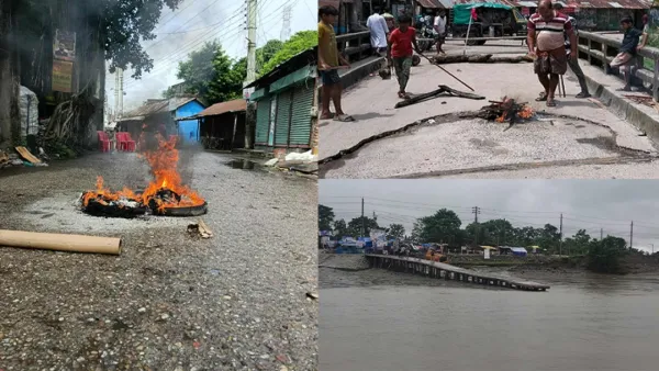বাগেরহাটে ৪ আসন পুনর্বহালের দাবিতে সর্বাত্মক অবরোধ চলছে
