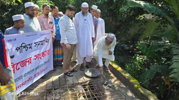 ভেঙে যাওয়া ব্রিজ সংস্কার করে দিল জামায়াত