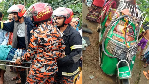 মহাসড়কে উল্টোপথে আসা অটোরিকশায় ট্রাকের ধাক্কা, নিহত ২