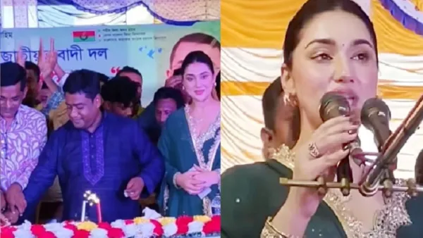 আ. লীগের এমপি মনোনয়ন চাওয়া অপু বিশ্বাস এবার বিএনপির সমাবেশে