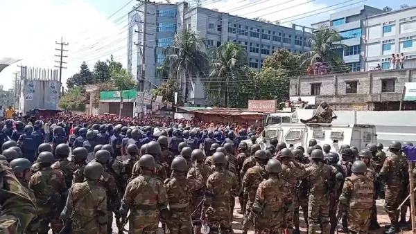 নাসার গ্রুপের ১৬ কারখানা বন্ধ, শ্রমিক-পুলিশ সংঘর্ষ