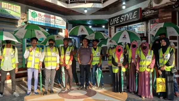 দুর্গাপূজার নিরাপত্তায় কাজ করছেন বিএনপি নেতা টুকুর ৪০ স্বেচ্ছাসেবী