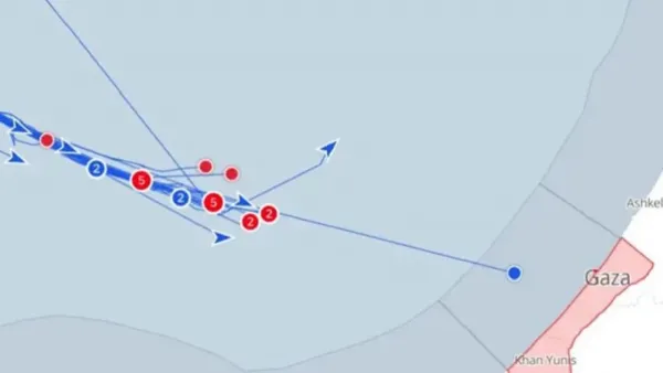 গাজার জলসীমায় ফ্লোটিলার একটি নৌযান