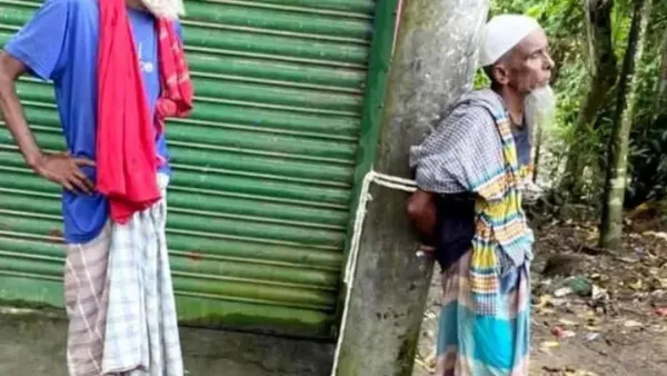 সুদের টাকা পরিশোধে ব্যর্থ, বৃদ্ধকে খুঁটির সঙ্গে বেঁধে নির্যাতন