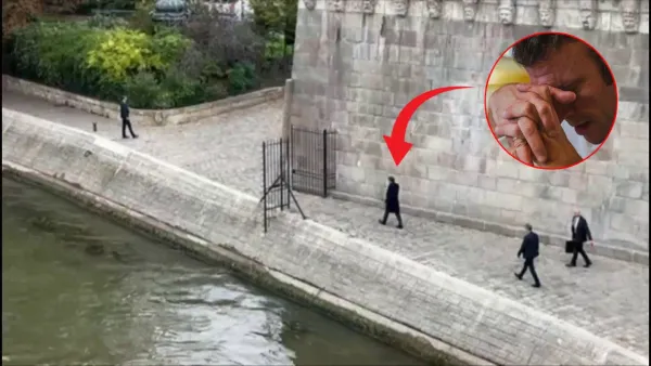 রাজনৈতিক ভবিষ্যতের অনিশ্চয়তা, সাইন নদীর তীরে একাকী ম্যাক্রোঁ