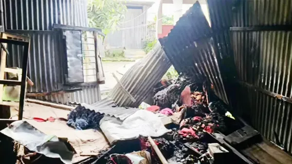 নেশার টাকা না পেয়ে নিজ ঘরে আগুন যুবকের 