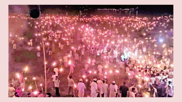 তিস্তা বাঁচাতে ৫ জেলায় একসঙ্গে মশাল প্রজ্বলন