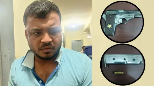 আসামি ছিনতাই মামলার আসামি অস্ত্রসহ গ্রেপ্তার 