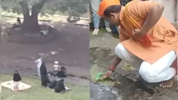 নামাজ পড়ায় গোমূত্র দিয়ে দূর্গ ‘শুদ্ধ’ করলেন বিজেপি নেতা