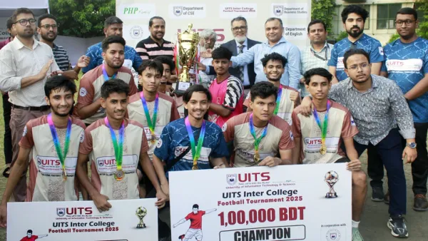 ইউআইটিএস আন্তঃকলেজ ফুটবল টুর্নামেন্টে চ্যাম্পিয়ন আদমজী ক্যান্টনমেন্ট কলেজ
