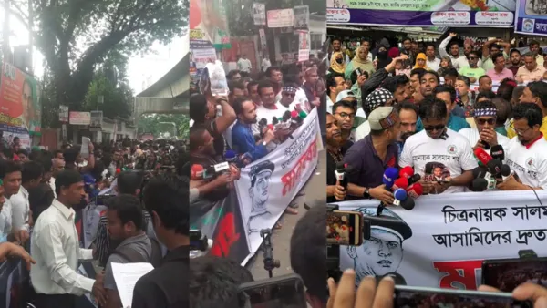 সালমান ভক্তদের স্লোগানে উত্তাল প্রেসক্লাব