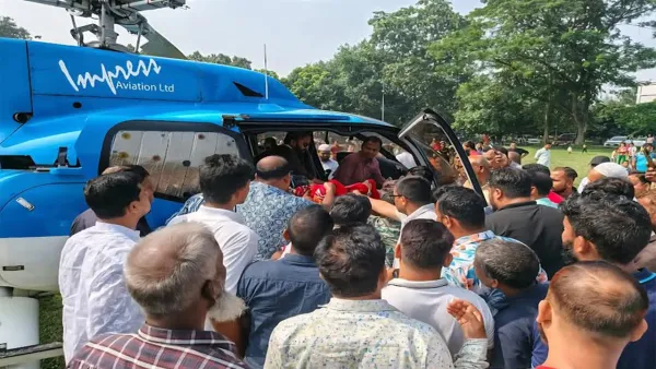 হৃদ্‌রোগে আক্রান্ত বিএনপি মনোনীত প্রার্থী, এয়ার অ্যাম্বুলেন্সে নেওয়া হলো ঢাকায়