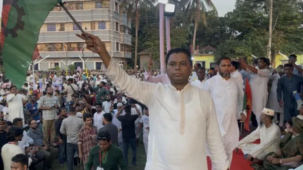 বিএনপি প্রার্থীর মনোনয়ন স্থগিতাদেশ প্রত্যাহারের দাবিতে সমাবেশ