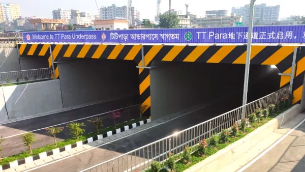 টিটিপাড়ায় ৬ লেনের রেলওয়ে আন্ডারপাস চালু