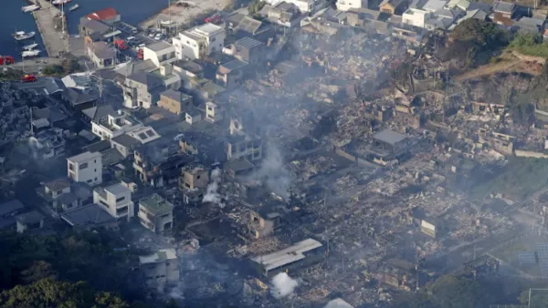 দক্ষিণ জাপানে আগুনে পুড়ে ছাই ১৭০ ভবন, নিখোঁজ ১