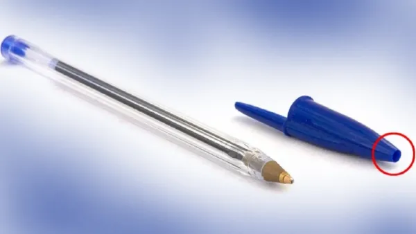 কলমের ক্যাপে ছিদ্র থাকে কেন?