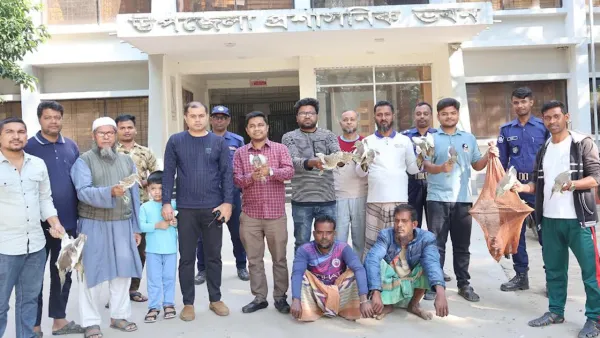 চলনবিলে বক দিয়ে বক শিকার, ২ শিকারির কারাদণ্ড 