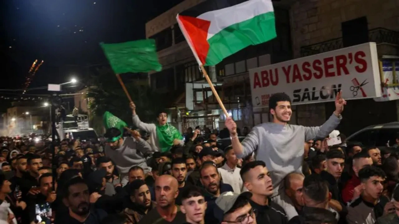 ৩৯ বন্দীর মুক্তি, ফিলিস্তিনে উৎসব