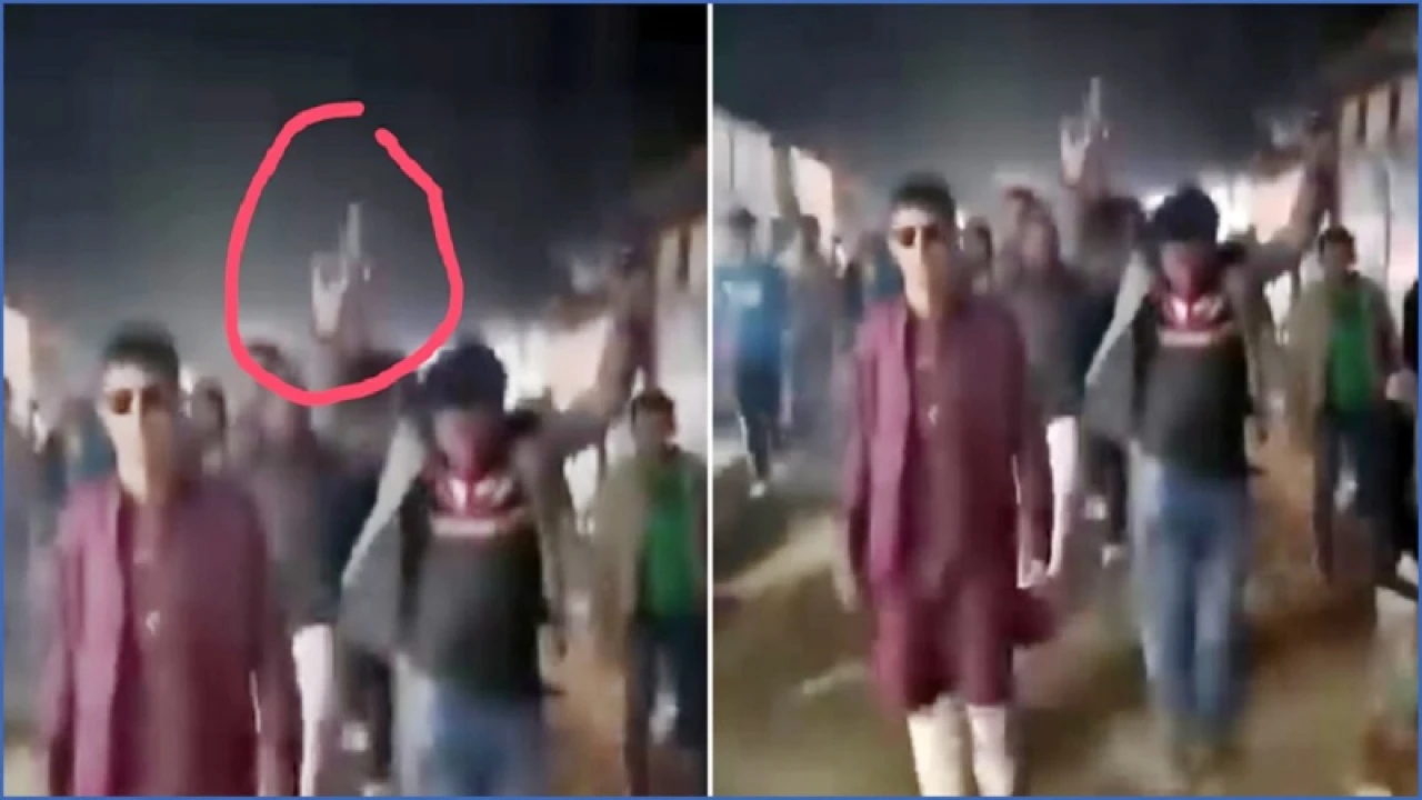 নৌকার মিছিলে অস্ত্র প্রদর্শন, উদ্ধারের পর পুলিশ বলছে ‘খেলনা’