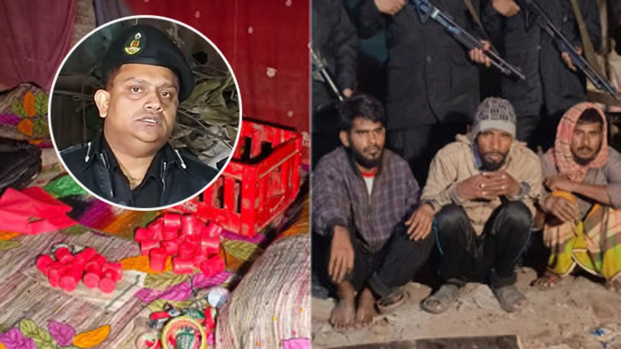 ককটেল-পেট্রলবোমাসহ আটক ৩