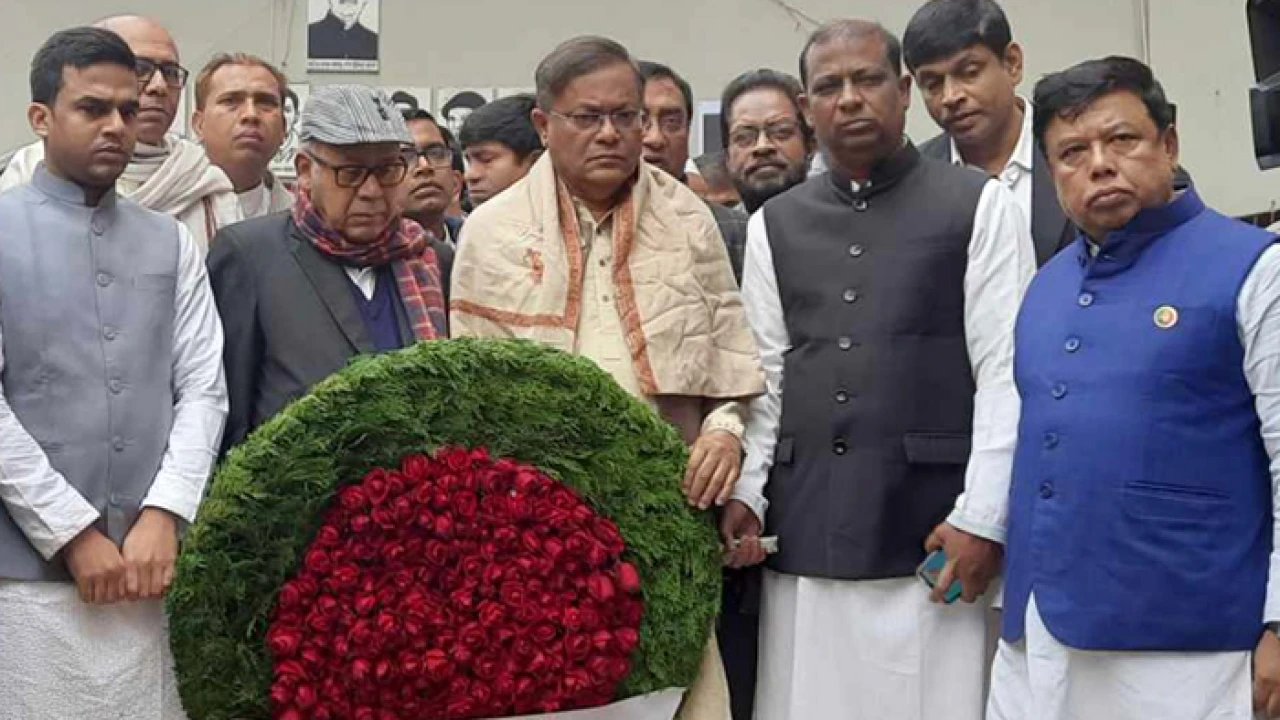 শহীদ মতিউর রহমানের স্মৃতিসৌধে আ. লীগের শ্রদ্ধা