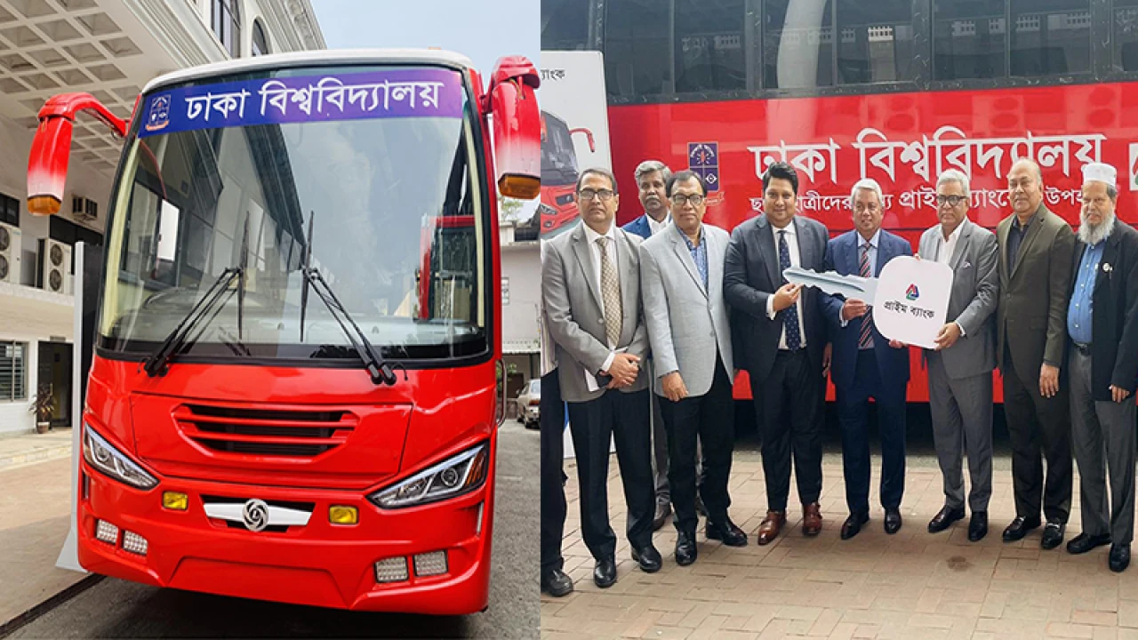 ঢাবি শিক্ষার্থীদের বাস উপহার দিল প্রাইম ব্যাংক